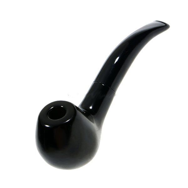 Cachimbo, charuto clássico preto brilhante