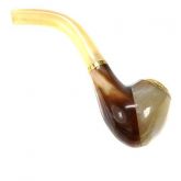 Âmbar Pedra Estilo Charuto Cachimbo