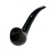Cachimbo, charuto clássico preto brilhante